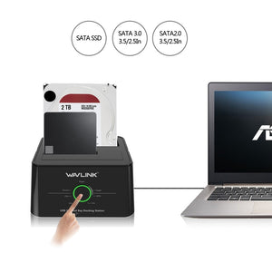 Dual Bay Hard Drive Docking Station