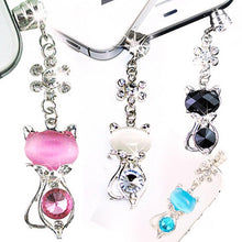 Load image into Gallery viewer, Rhinestone Cat Anti-dust Plug